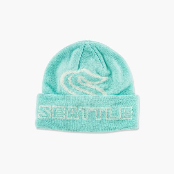 Seattle Kraken K.O Knit Beanie Hot on Sale