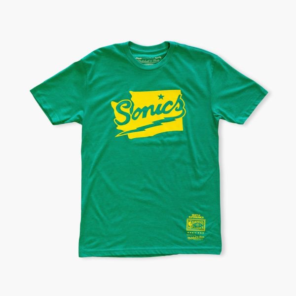 Seattle SuperSonics State Shape T-Shirt Online