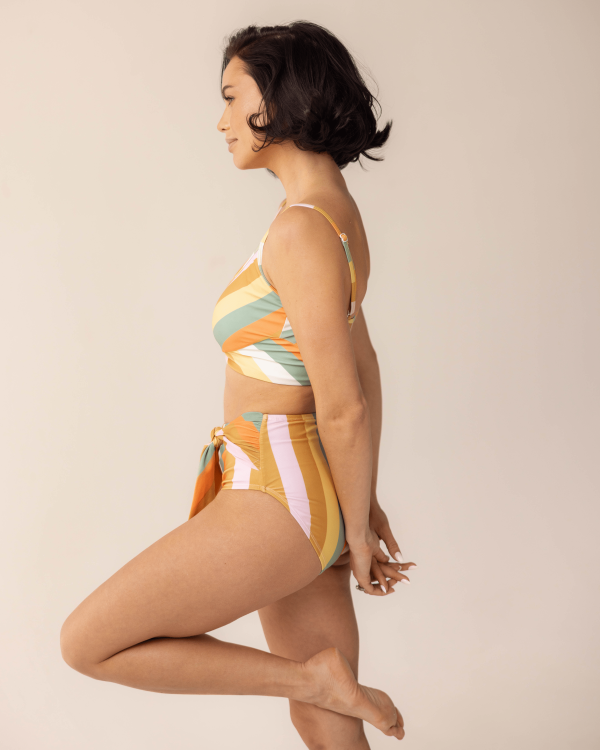 Surf Stripe Tied Up Bottom Online now - Image 3