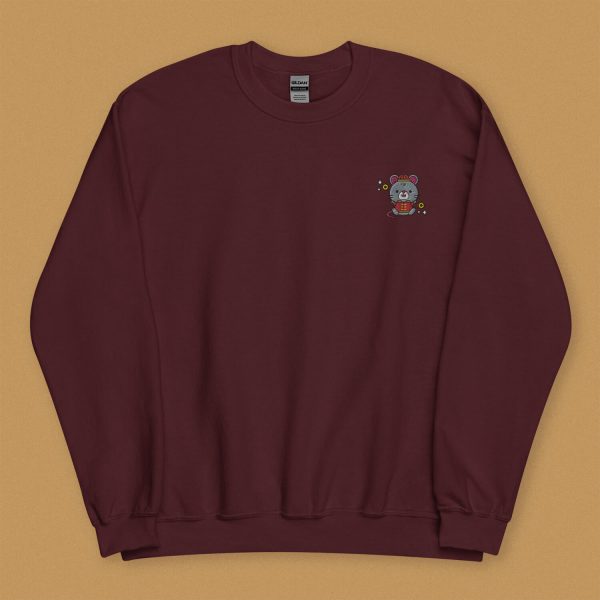 Year of the Rat Embroidered Sweatshirt on Sale