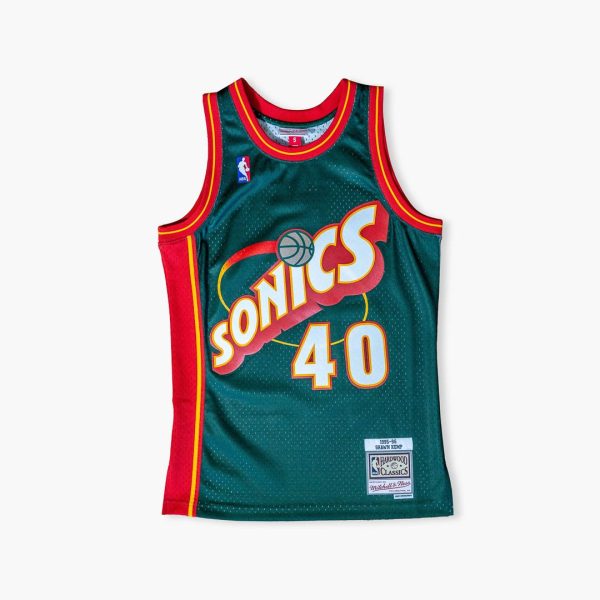 Seattle SuperSonics Shawn Kemp 1996 Green Swingman Jersey Hot on Sale