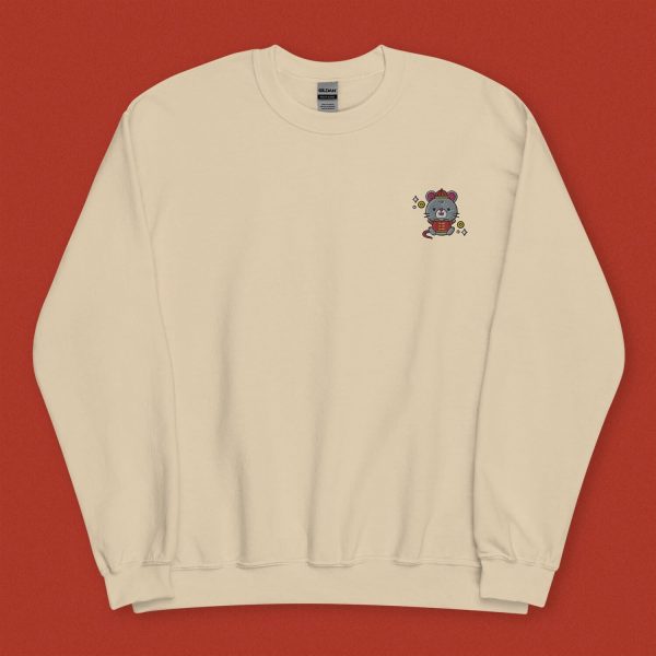 Year of the Rat Embroidered Sweatshirt on Sale - Image 5