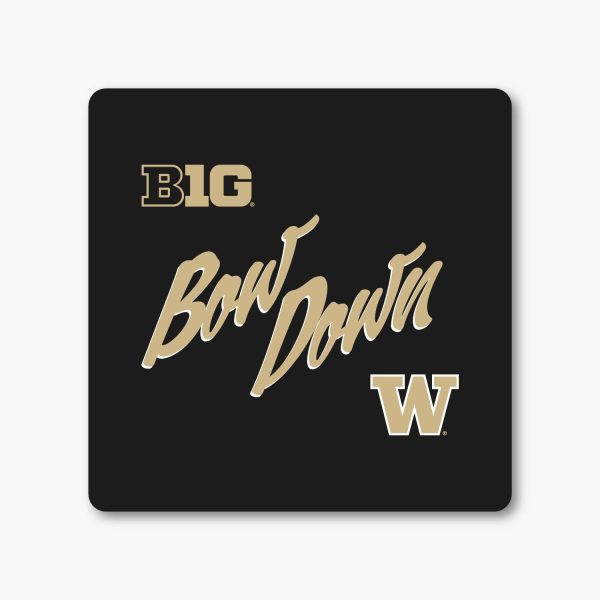 Washington Huskies Big Ten Cursive Script Sticker Online Sale