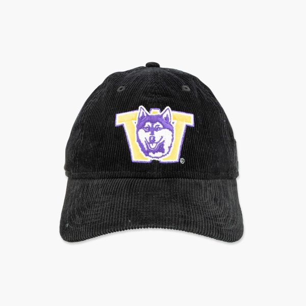 Washington Huskies Classic Throwback Black Corduroy Adjustable Hat For Sale