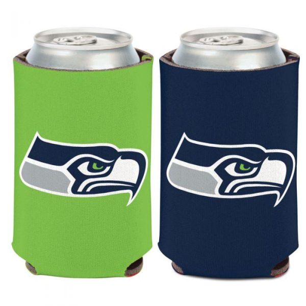 Seattle Seahawks Logo Color Block 12 oz. Can Cooler Cheap
