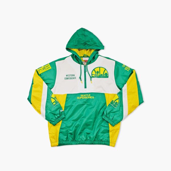 Seattle SuperSonics Team Origins Anorak Windbreaker For Cheap