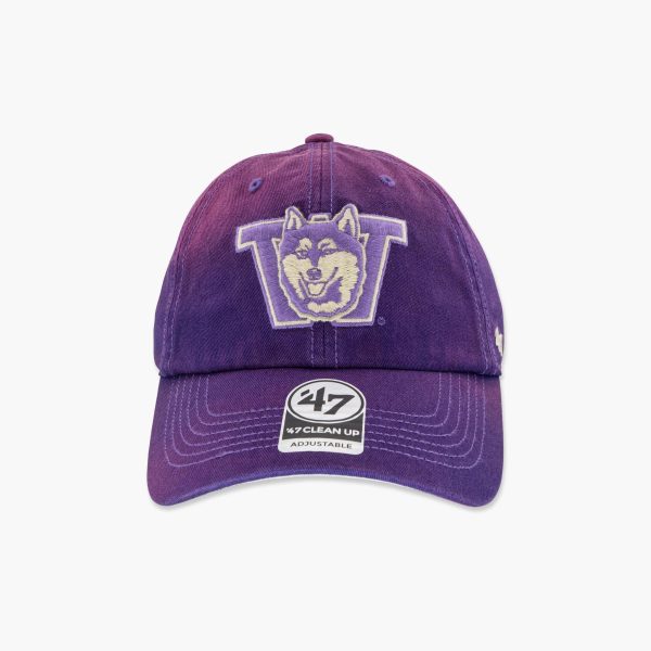 Washington Huskies Vintage Purple Dusted Clean Up Adjustable Hat For Sale