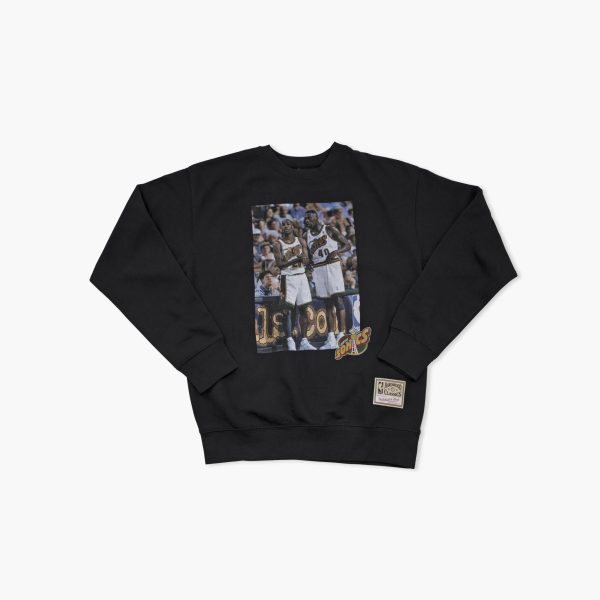 Seattle SuperSonics Kemp & Payton Photo Black Crewneck Online Hot Sale