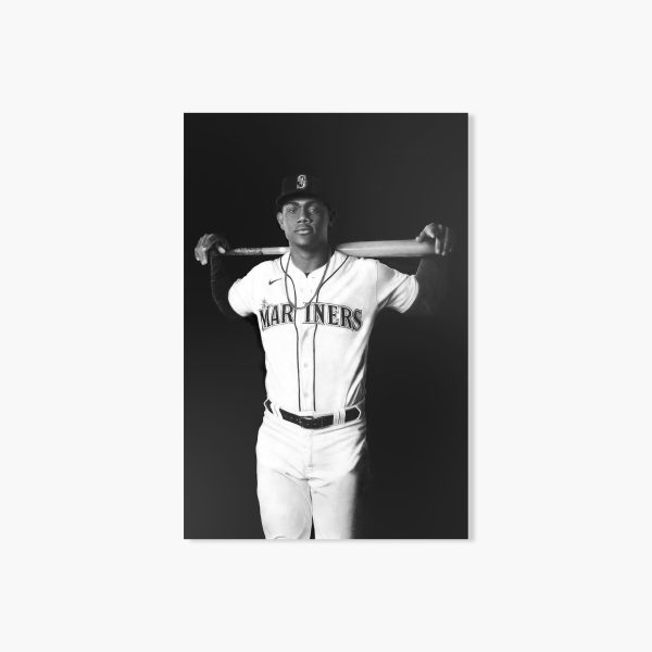 Julio Rodriguez 18″ x 12″ Keegan Hall Print - Autographed by Keegan Hall Fashion