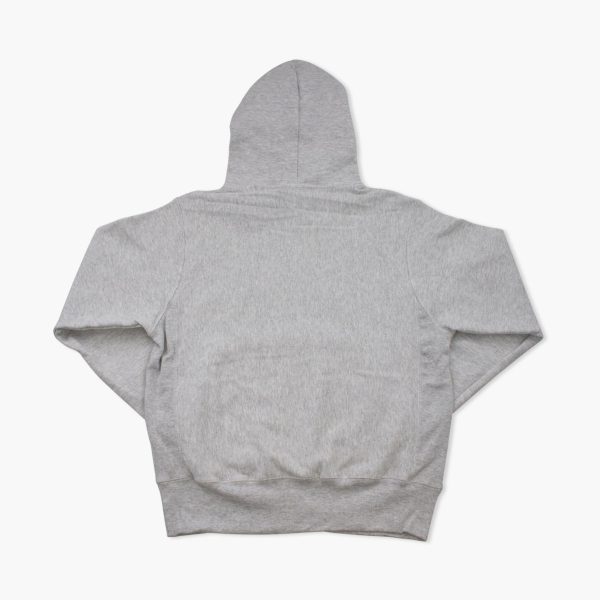 Seattle Silver Grey Reverse Weave Hoodie on Sale - Image 2