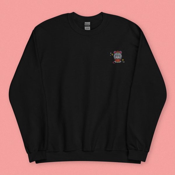 Year of the Rat Embroidered Sweatshirt on Sale - Image 3
