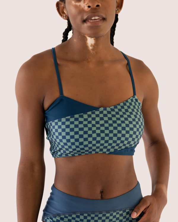 Coastal Pine Crossover Bralette For Sale