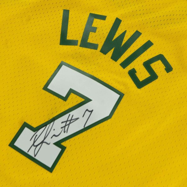 AUTOGRAPHED By Rashard Lewis - Seattle SuperSonics 2003 Rashard Lewis Alternate Jersey on Sale - Image 2