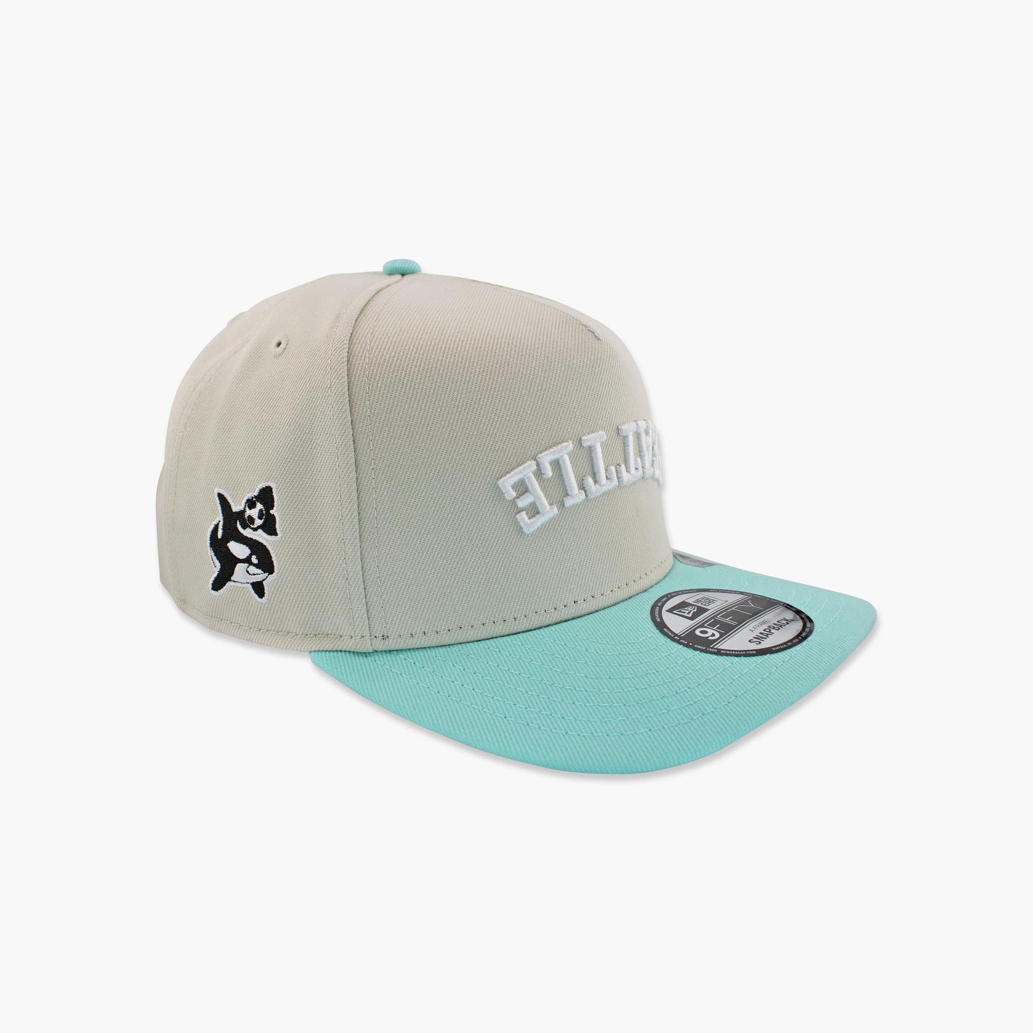 Seattle Sounders Ice Blue Orca Flipped A-Frame Snapback Fashion