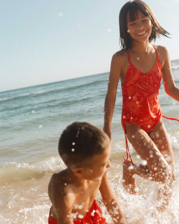 Girls Aloha Tied One Piece For Discount