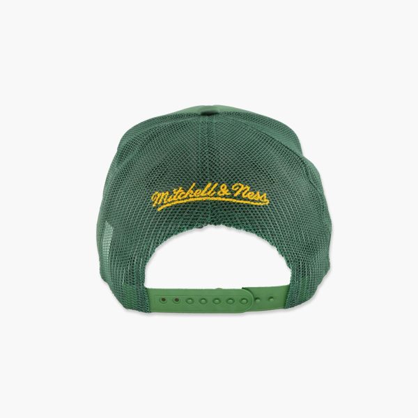 Seattle SuperSonics Satin Trucker Hat For Cheap - Image 4