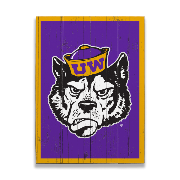 Washington Huskies: Sailor Dawg - Wood Plank Wall Art Fashion