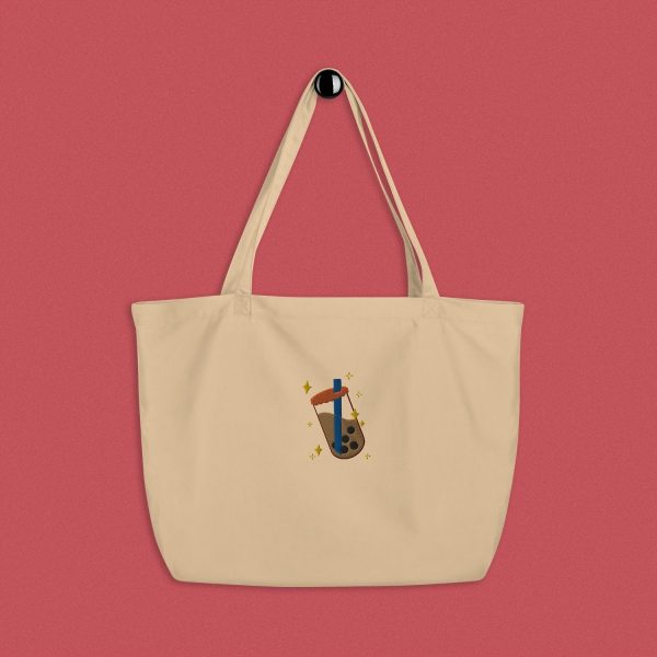 Boba Bliss Embroidered Large Tote Supply - Image 2