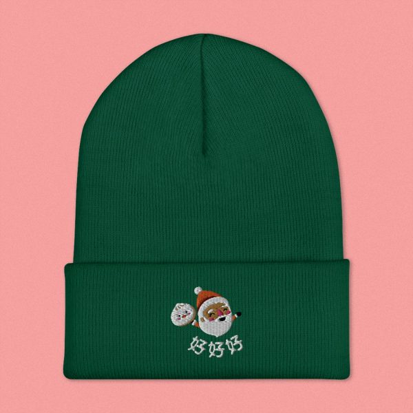 Ho Ho Ho Embroidered Beanie Hot on Sale - Image 5