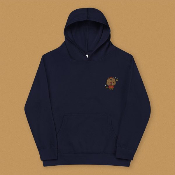 Year of the Pig Embroidered Kids Hoodie Fashion - Image 2