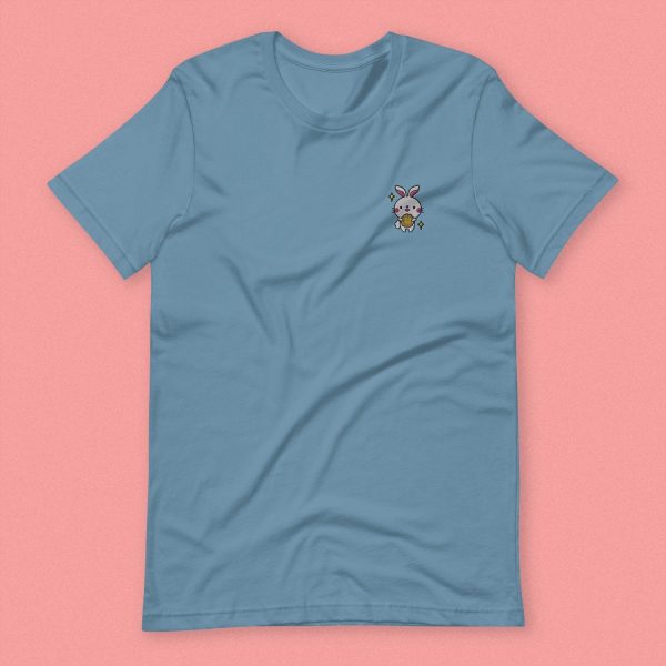 Mooncake Rabbit Embroidered T-Shirt Online Hot Sale - Image 2