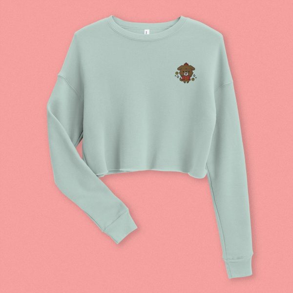 Year of the Dog Embroidered Crop Sweatshirt Online - Image 3