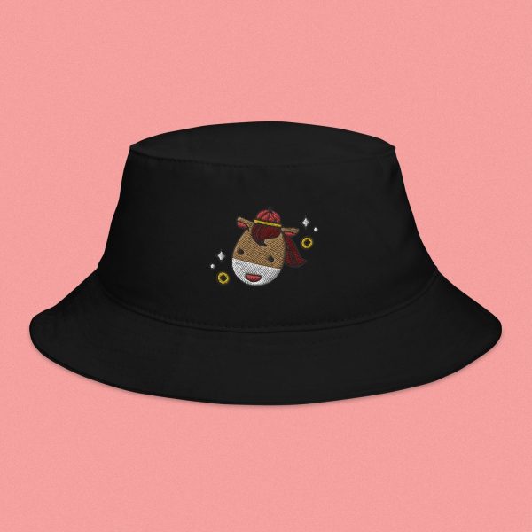 Year of the Horse Embroidered Bucket Hat on Sale
