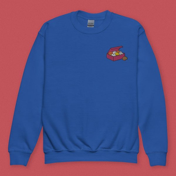 Let s Get This Bread Embroidered Kids Sweatshirt For Sale