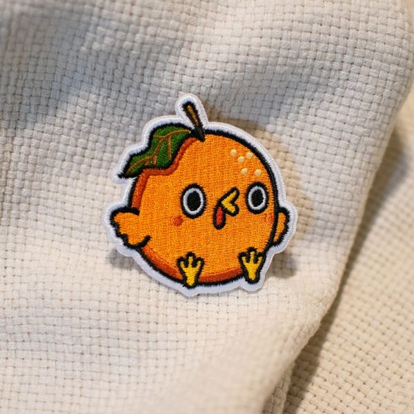 Orange Chicken Embroidered Patch on Sale