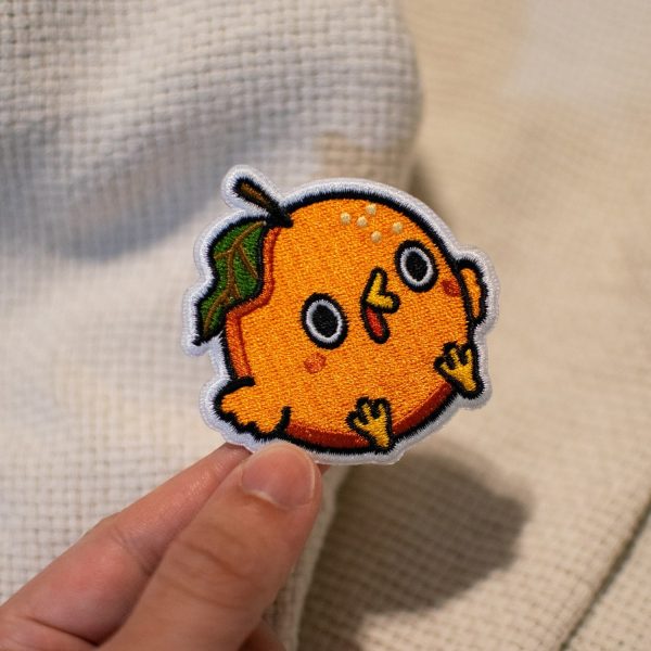 Orange Chicken Embroidered Patch on Sale - Image 2