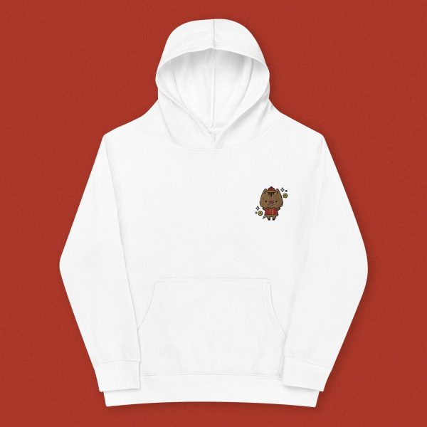Year of the Pig Embroidered Kids Hoodie Fashion