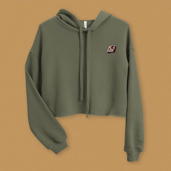 Cheung Fun Embroidered Crop Hoodie Discount - Image 3