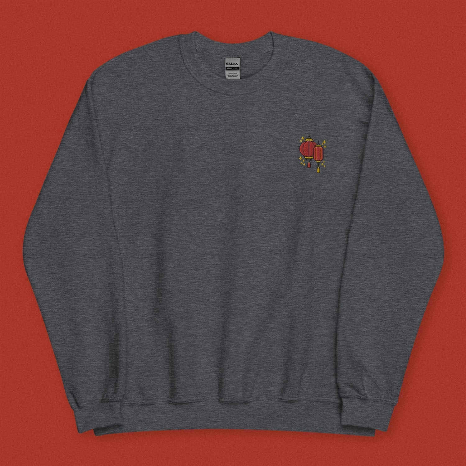 Paper Lantern Embroidered Sweatshirt For Sale