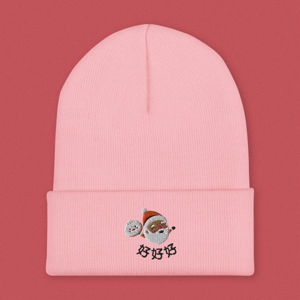Ho Ho Ho Embroidered Beanie Hot on Sale - Image 4