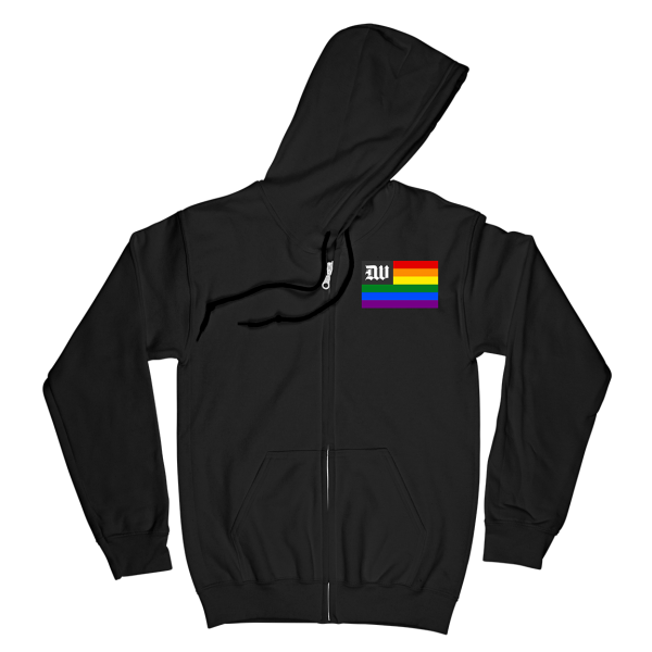 Deathwish  Pride  Black Zip-Up Sweatshirt Discount - Image 2